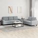 Maison Exclusive - Ensemble de canapés 2 pièces, tissu gris clair