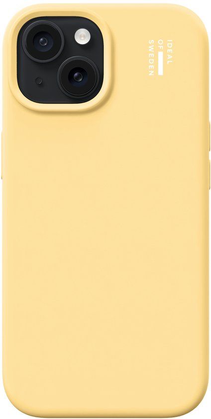 iDeal of Sweden Silicone Case geschikt voor MagSafe geschikt voor iPhone 17e / 16e / 15 / 14 / 13 - Soft Lemon