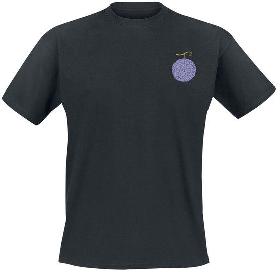 One Piece Abysse Corp One Piece Gum-Gum Teufelsfrucht Heren T-shirt - Zwart - L