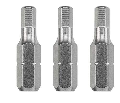 kwb 3 x bits 25 mm hex 2,5 mm industrieel staal 121402