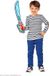 Widmann Pirate & Viking Costume - Small Dangerous Sea Pirate Sword - Blauw, Rood - Carnavalskleding - Verkleedkleding