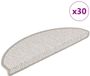 vidaXL - Trapmatten - zelfklevend - Sisal-Look - 30 st - 65x21x4 cm - Platina