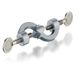 Usbeck Gegoten zink dubbele kruis/combi- voor staven tot 20 mm, gepoedercoat