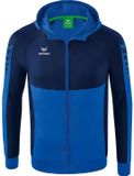 Erima Six Wings Trainingsjack Met Capuchon Heren - New Navy / New Royal | Maat: XXL