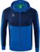 Erima Six Wings Trainingsjack Met Capuchon Heren - New Navy / New Royal | Maat: XXL