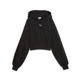 PUMA Essentials Cropped hoodie met ballonmouwen voor Dames, Zwart, Maat XS