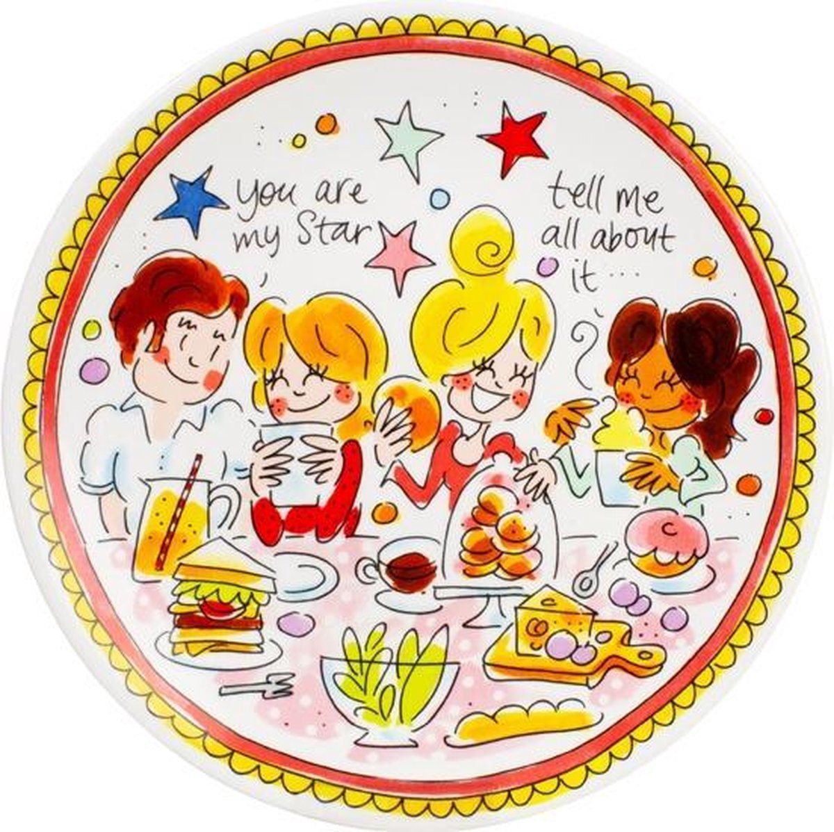 Blond Amsterdam EB: Plate 22 cm Dark Pink - Aardewerk - Roze