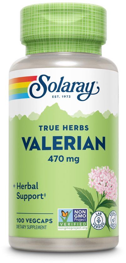 Solaray Valeriaan 470 mg - 100 vegacapsules