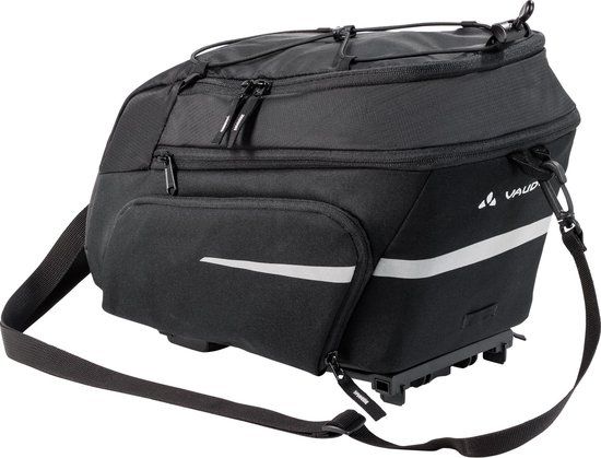 VAUDE Silkroad Plus (i-Rack) Zadeltas - Black - 9L - Racktime