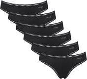 Sloggi GO Crush Mini C6P Slip Set van 6 Zwart Dames Maat S