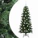 vidaXL Kunstkerstboom met kerstbal 150 cm 150 LED's Warmwit PVC en PE