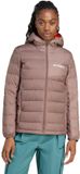adidas TERREX Terrex Multi Licht CLIMAWARM Donsjack met Capuchon - Dames - Bruin