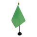 AZ FLAG Tafelvlag Effen groen 15x10 cm Polyester 100D Plastic Voet