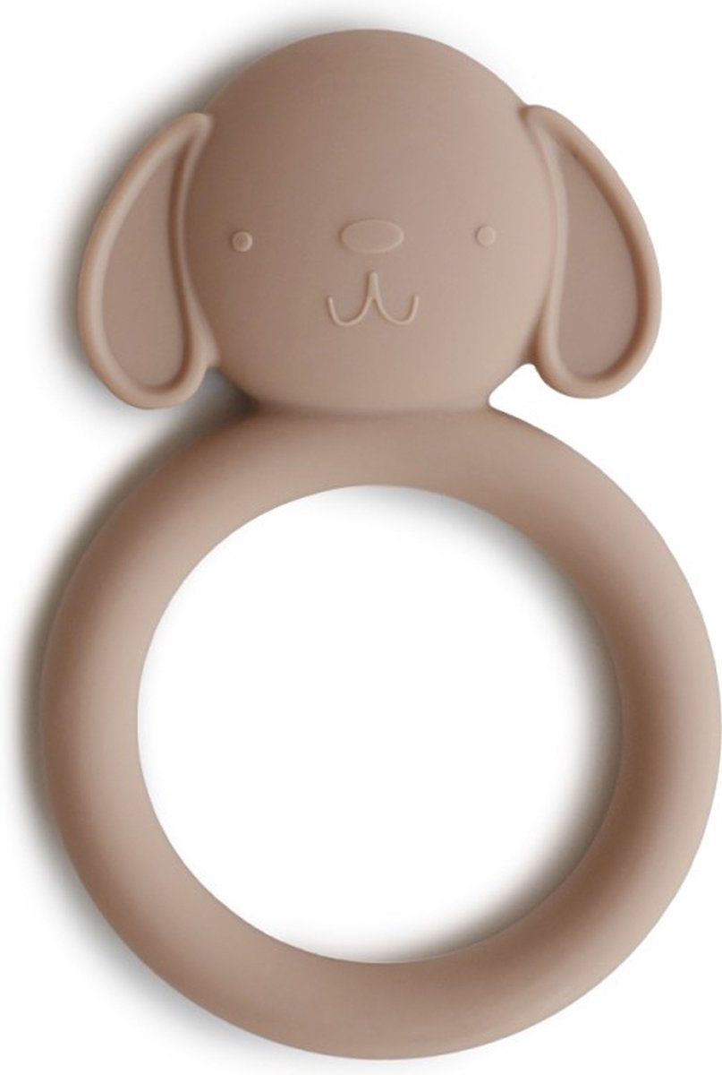 Mushie Bijtring Hond Design - Siliconen - Kunststof - 0810052464169