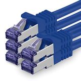 1aTTack.de Cat.7 netwerkkabel 2m - Blauw - 5 stuks