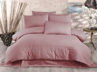 Nuit Des Rêves Premium Single XL Quilt Cover Set, Powder Color, 155 x 200 cm Dekbedovertrek & 80 x 80 cm Kussensloop