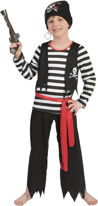 Funny Fashion Piraat Dyon Jongen Maat 152 Carnaval kostuum Verkleedkleding