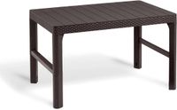 Curver Lyon Tuintafel Rattan Bruin 116cm