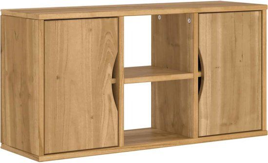 vidaXL Tv-meubel ODDA 79x24x40 cm massief grenenhout