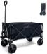 TerraGear Bolderkar opvouwbaar - Bolderwagen - 100KG draagcapaciteit - 110L inhoud - Zwart