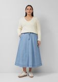 s.Oliver Hoge denim rok met elastische tailleband