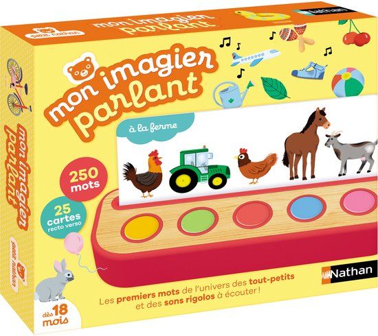 Nathan – Mon Imagier Parlant – Leerspel – 25 kaartjes – 5 knoppen