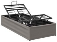 Cadre de lit réglable électriquement Taupe 200 x 70 x 33,5 cm Acier