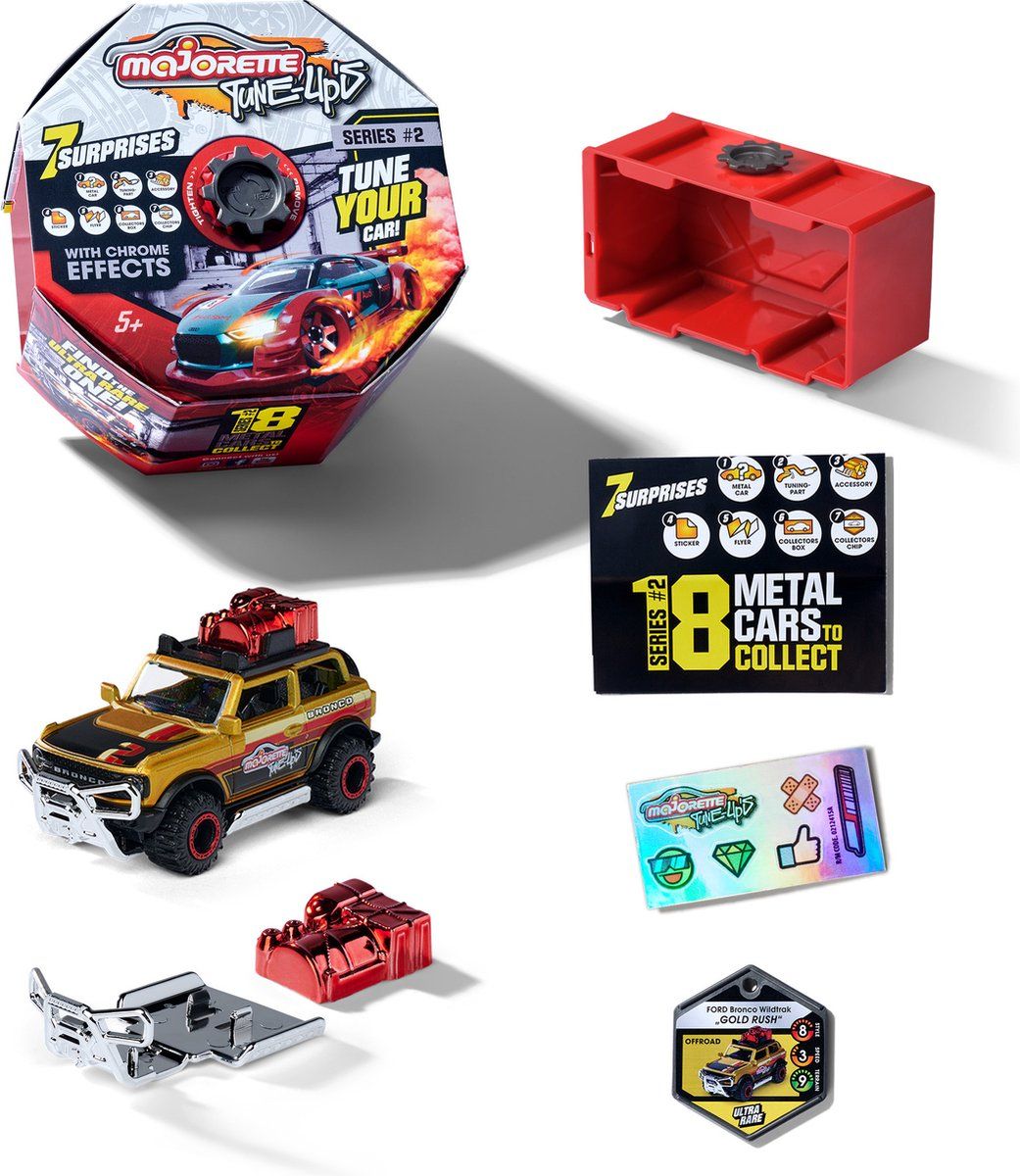 MAJORETTE Tune Up's, Serie 2, Die-Cast, Speelgoedauto - Meerkleurig