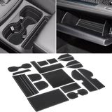 SENSHINE Honda CR-V CRV Accessoires 2023 2024 Bekerhouder Insert Middenconsole Liner Trim Deur Pakketmatten Antislip Anti Stof Premium Custom Interieur 18-delige Set (Grijze Trim)