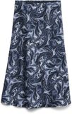 VERO MODA VMINARA HW 7/8 SKIRT WVN BTQ GA Rok Dames M High Waist Polyester Blauw Paisley