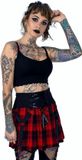 Heartless Hesper Skirt Korte rok zwart-rood S Polyester Dames