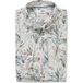 OLYMP Level Five Garment Washed Body Fit Linnen Overhemd beige, Bedrukt