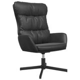 VidaXL Relaxfauteuil Kunstleer Zwart