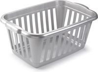 Plasticforte Panier à linge - gris - plastique - 40 litres - 60 x 40 x 26 cm