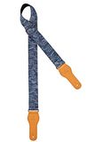 ORTEGA denim gitaarband - lengte 1580mm / 62" (max) / breedte 50mm - blauw (OCS-350)