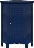 Teamson Home Glancy Badkamerkast - Houten Staand Hoekkast Met Deur en Planken - Saliegroen