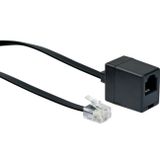 Schwaiger 10m RJ-11 - RJ-11 Schwarz