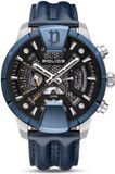 Police ILG of Switzerland AG Horloge Huntley Mannen Blauw Leer