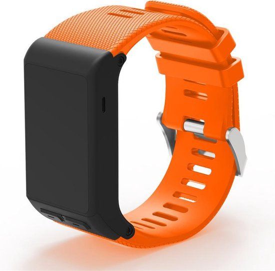 Horlogebandje voor Garmin Vivoactive HR - Oranje siliconen bandje
