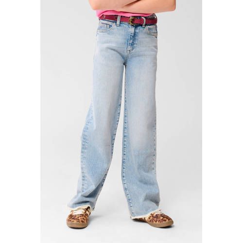 Shoeby high waist wide leg jeans light blue denim