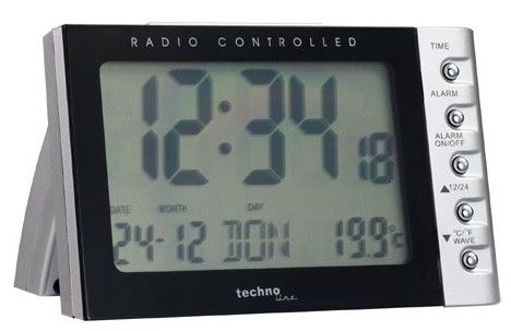 Technoline WT 188 - Tafelklok - Zwart, Zilver