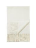 GOBI Cashmere Sjaal 'Unisex Cashmere Fringed Scarf' offwhite