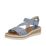 Rieker Sandalen Dames Blauw Maat 42