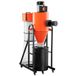 VEVOR Collecteur de poussière cyclone 1,5 HP dépoussiéreur cyclonique précision de filtration 1 micron séparateur de poussières avec bac 47 L et support, système de dépoussiérage pour travail du bois