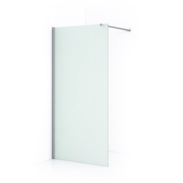 Maxaro Inloopdouche Diamond 90cm 8mm Mat Veiligheidsglas Chroom