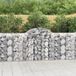Maison Exclusive - Geknoopte gaasbakken, 12 stuks, 200x50x100/120 cm, verzinkt staal
