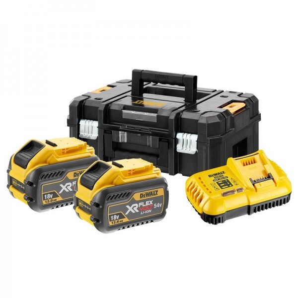 DeWalt DCB118Y2T Starterset (2x 12Ah accu) in TSTAK