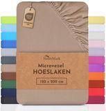 NatureMark Microvezel hoeslaken 120x200cm Zand