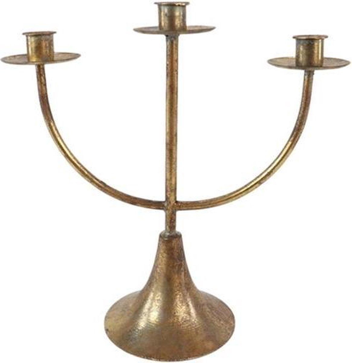 Natural Living Kandelaar Blesia - 30x13x30cm - Goud