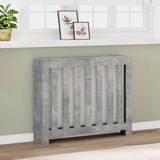 vidaXL Radiatoromsluiting, betonkleur, 104x20x82 cm, houtvezelplaat